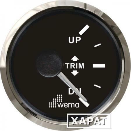 Фото Wema Индикатор положения транцевых плит чёрный/серебряный Wema Trim 0 - 180 Ом 12/24 В