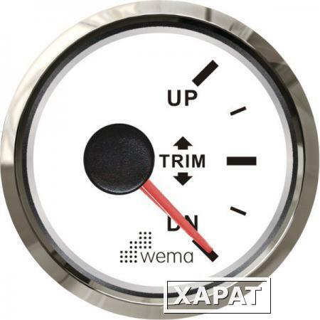 Фото Wema Индикатор положения транцевых плит белый/серебряный Wema Trim 0 - 180 Ом 12/24 В