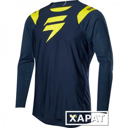 Фото Мотоджерси Shift Blue Risen 2.0 Jersey Navy/Yellow XL (20894-046-XL)