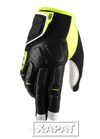 Фото Мотоперчатки 100% Simi Glove Black/Lime S (10003-027-10)