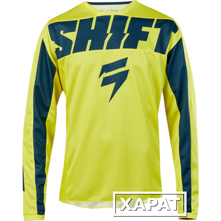 Фото Мотоджерси подростковая Shift White York Youth Jersey Yellow/Navy L (21710-079-L)