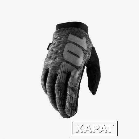 Фото Мотоперчатки 100% Brisker Glove Black/Grey L (10016-057-12)