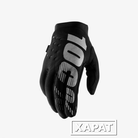 Фото Мотоперчатки 100% Brisker Glove Black/Grey XL (10016-057-13)