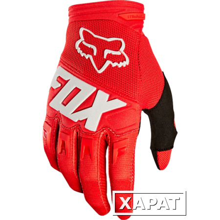 Фото Мотоперчатки подростковые Fox Dirtpaw Race Youth Glove Red L (22753-003-L)