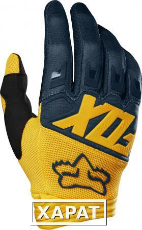 Фото Мотоперчатки Fox Dirtpaw Glove Navy/Yellow S (22751-046-S)