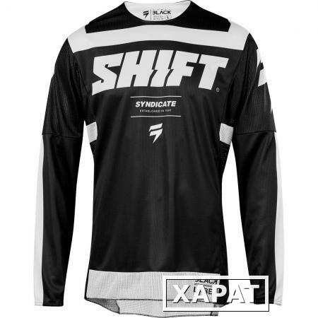 Фото Мотоджерси Shift Black Strike Jersey Black/White M (21883-018-M)