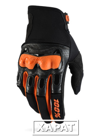Фото Мотоперчатки 100% Derestricted Glove Black/Orange M (10007-054-11)