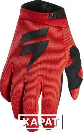 Фото Мотоперчатки подростковые Shift White Air Youth Glove Black/Red M (19356-017-M)