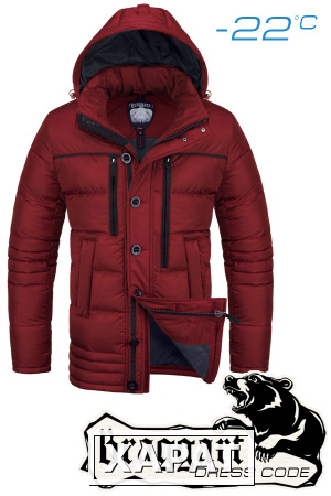 Фото NEW! Куртка зимняя мужская Braggart Dress Code 2920C (красный) M, L, XL, XXL
