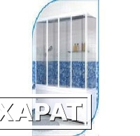 Фото Шторка на ванну размеры 1695х1400 мм материал стекло закаленное.