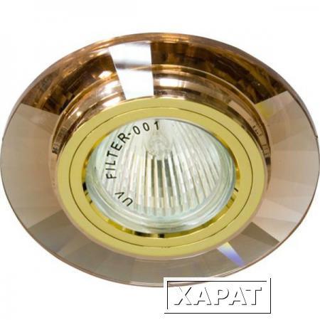 Фото Светильник потолочный MR16 G5.3 коричневый золото 8160-2; 19738