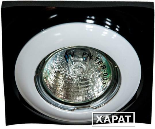 Фото Светильник потолочный MR16 MAX50W 12V G5.3 белый черный DL103R; 28487