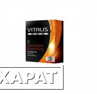 Фото Презервативы с согревающим эффектом VITALIS Premium Stimulation & Warming (3 шт)
