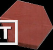 Фото Тротуарная плитка Шестигранник серый,красный