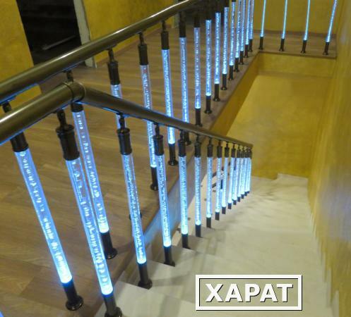 Фото Ограждения для лестниц с подсветкой