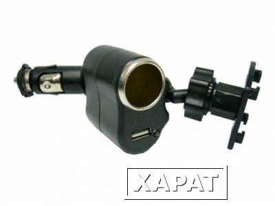 Фото Крепление TD-038 в прикуриватель + USB (универсальное)/100