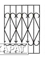 Фото Сварные решетки на окна из прутка 10 мм. Ампир 1.