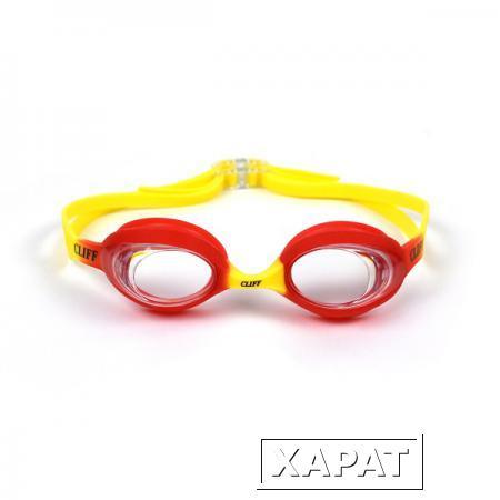 Фото Очки для плавания CLIFF G911 детские (Красный/Желтый)