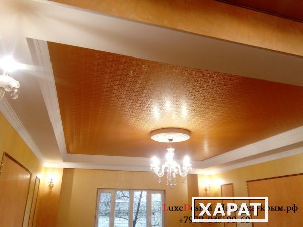 Фото Фактурные натяжные потолки LuxeDesign