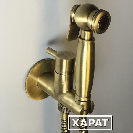 Фото Webert EL870302065 Гигиенический душ со смесителем (цвет бронза)