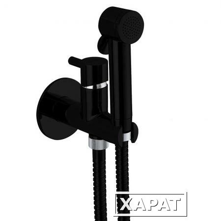 Фото Webert EL870303564 PVC Гигиенический душ со смесителем (цвет черный)