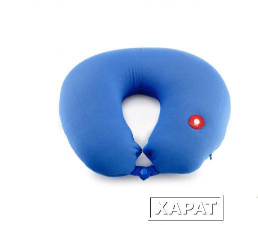 Фото Массажная подушка-подголовник Neck Massage Cushion (Синяя)