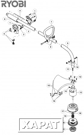 Фото RYOBI Гибкий вал триммера Ryobi 305RT (рис. 11)