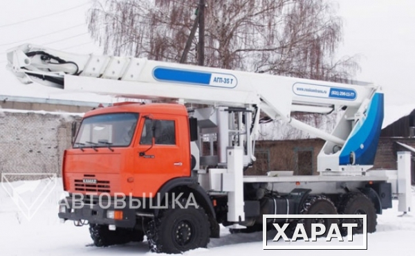 Фото Автоподъемник телескопический автовышка АГП-36Т на шасси КамАЗ-43118