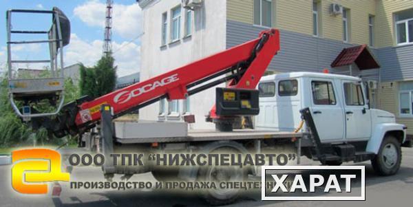 Фото Автовышка итальянская Socage T 322 (22 метра) на шасси ГАЗ 33086 (полный привод) однорядная кабина