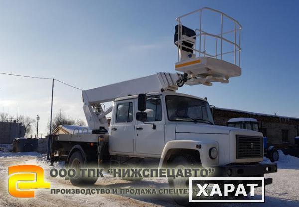 Фото Автовышка телескопическая 18 метров на шасси ГАЗ 33098 (двухрядная кабина)