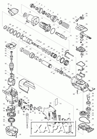 Фото Кольцо стопорное MAKITA ф44 HR5201/5210C/5211C мет.