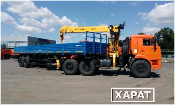 Фото Cедельный тягач на базе шасси Камаз 43118-3027-50 с КМУ Soosan 746L Top(верхнее управление)