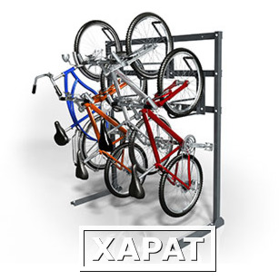 Фото Стеллаж для вертикального хранения велосипедов