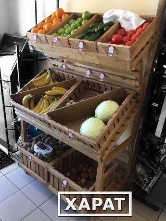 Фото Стеллаж для овощей и фруктов на 8 лотков