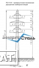 Фото Промежуточные опоры ЛЭП ПС110-6