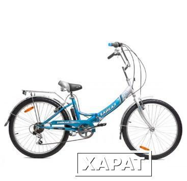 Фото Велосипед двухколесный Байкал АВТ-2412 голубой