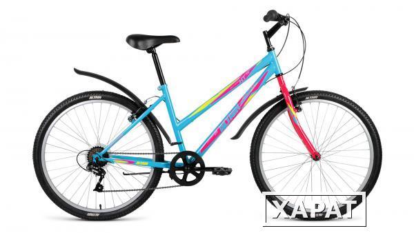 Фото Горный велосипед FORWARD ALTAIR MTB HT 26 1.0 Lady бирюзовый 17"/26" (2018)