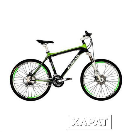 Фото Велосипед Lorak 200 (26") (Размер: 17"; Цвет: Черный/зеленый;)