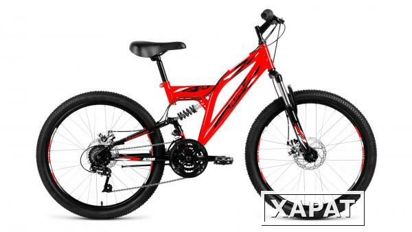 Фото Велосипед FORWARD ALTAIR MTB FS 24 disc красный-черный