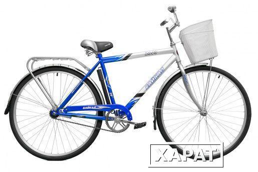 Фото Велосипед двухколесный с корзиной Байкал 2808 серый