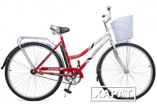 Фото Велосипед двухколесный с корзиной Байкал 2809 салатовый