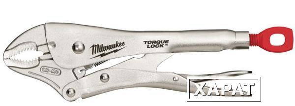 Фото MILWAUKEE 10 TORQUE LOCK Зажим закругленные губки