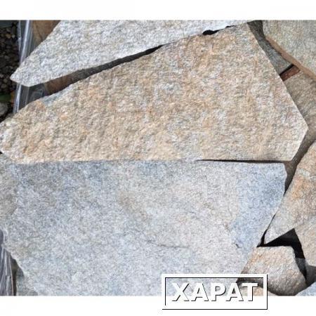 Фото Природный камень Кварцит серый 70-80мм