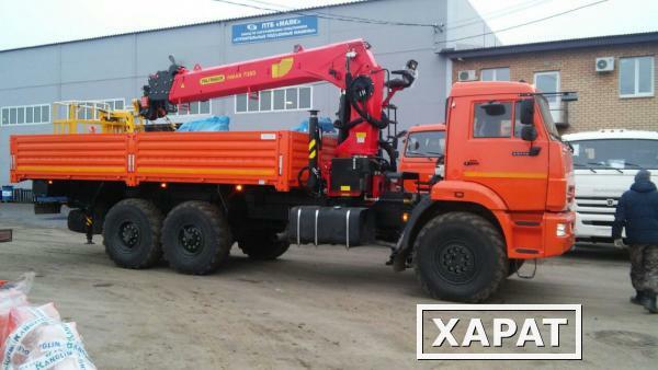 Фото PALFINGER INMAN IT 200 со стальной платформой на шасси КАМАЗ-43118-3027-50