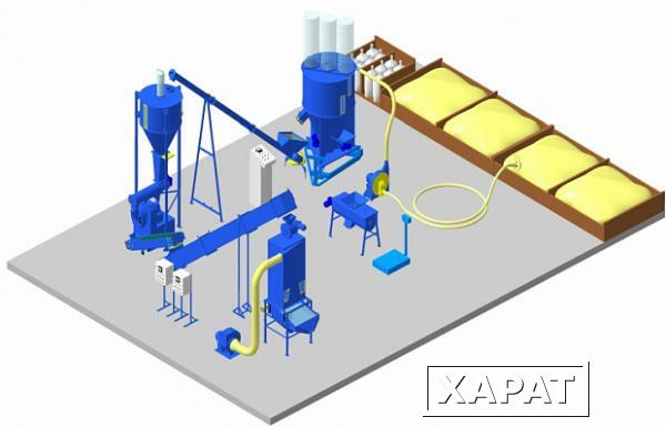 Фото Цех производства гранулированного комбикорма