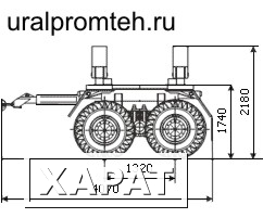 Фото Срочно продается новый (2012 г) трубоплетевозный прицеп-роспуск