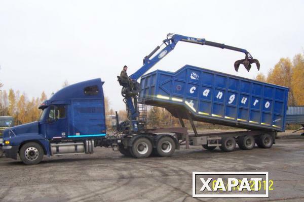 Фото Самосвальный полуприцеп-ломовоз с краном + Седельный тягач Б/У в РФ