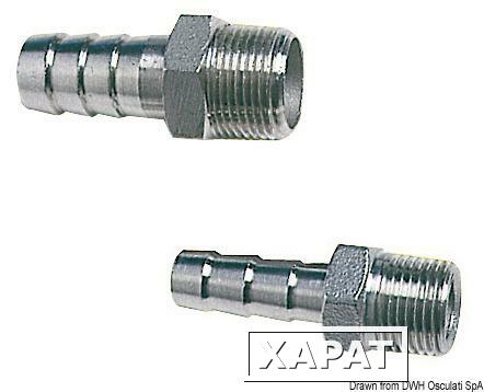 Фото Osculati Hose adapter S.S male 1” x 38mm