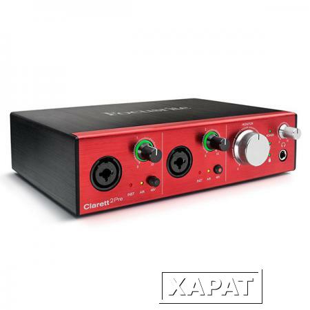 Фото Внешняя студийная звуковая карта Focusrite Clarett 2Pre Thunderbolt