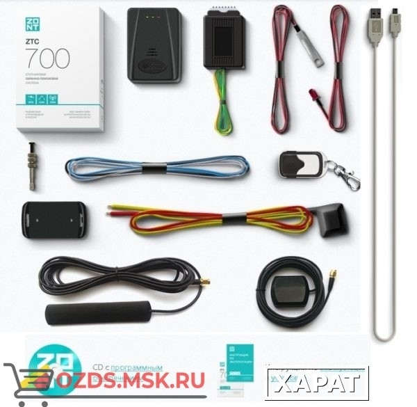 Фото ZONT ZTC-700 Спутниковая охранно-поисковая система с GPS и GSM (автомобильный трекер, сигнализация)